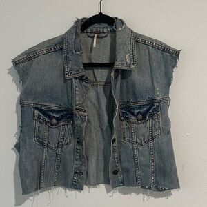 Free People Distressed Vest